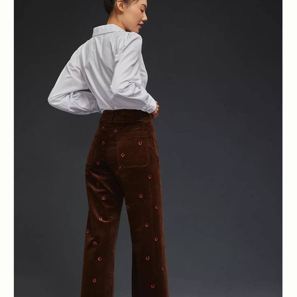 Maeve The Colette Corduroy Wide-Leg Crop Pants - Picture 5 of 5